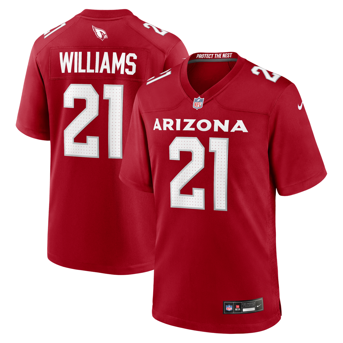 Arizona Cardinals Garrett Williams Cardinal Game Jersey