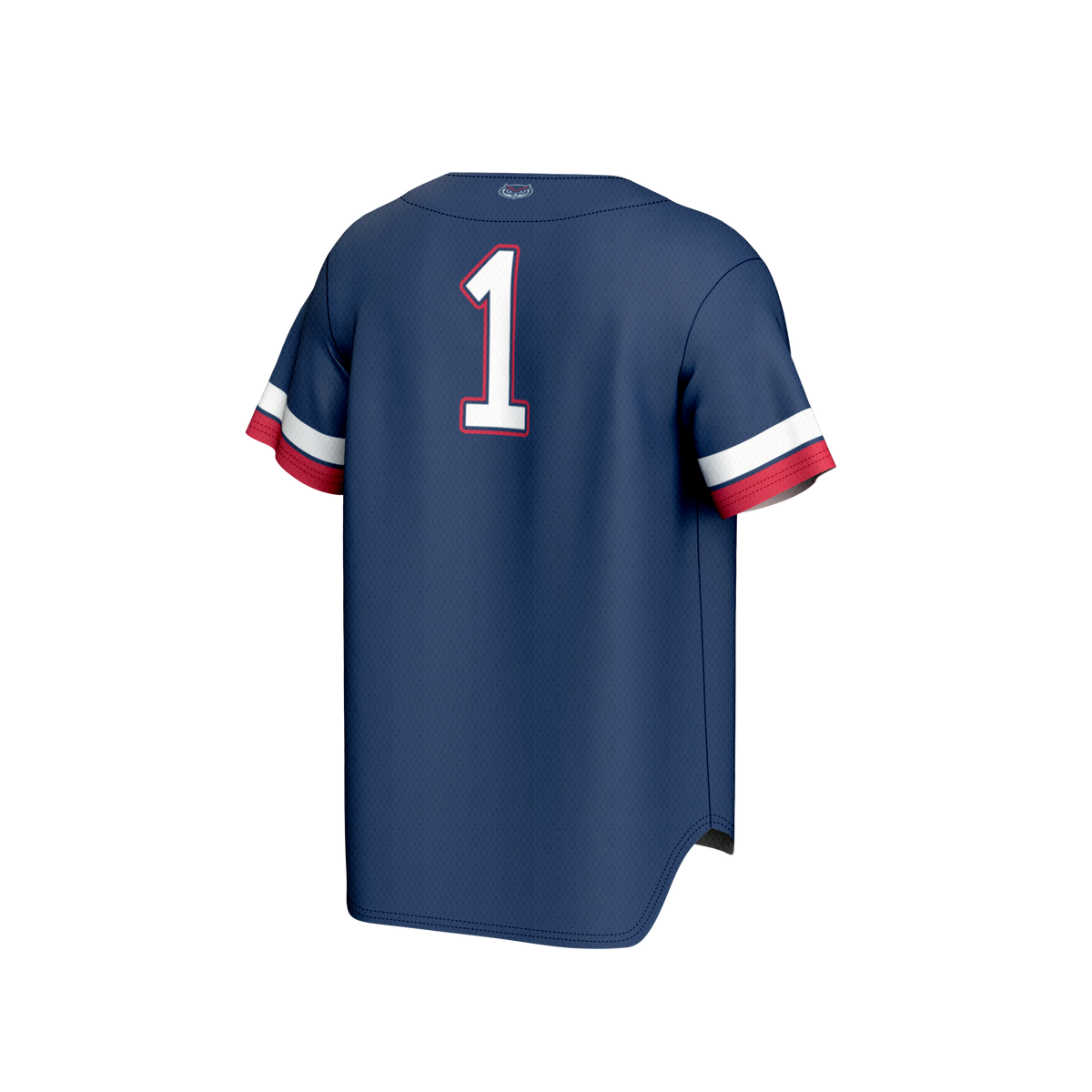 #1 Florida Atlantic Owls GameDay Greats Collegiate Baseball Fashion Jersey - Navy