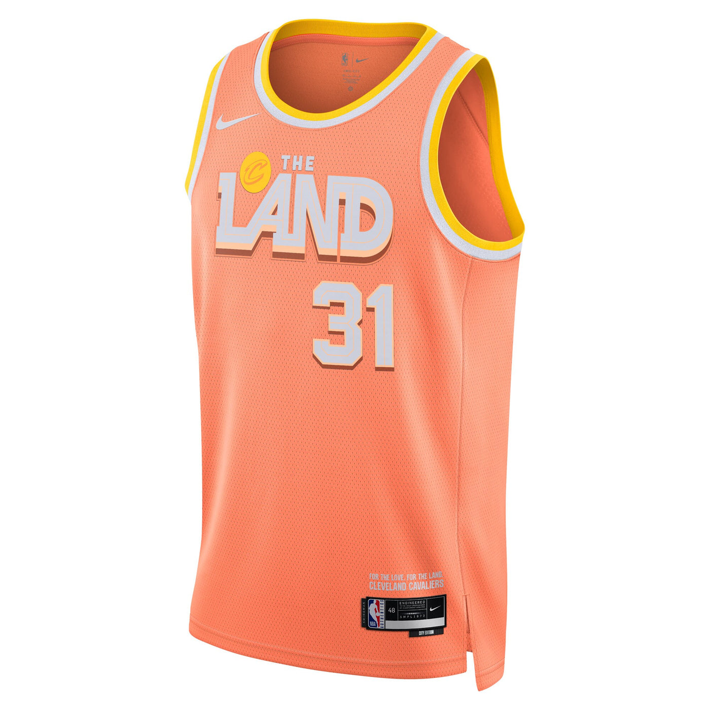 Cleveland Cavaliers Nike 2025/26 City Edition Swingman Jersey - Orange - Jarrett Allen