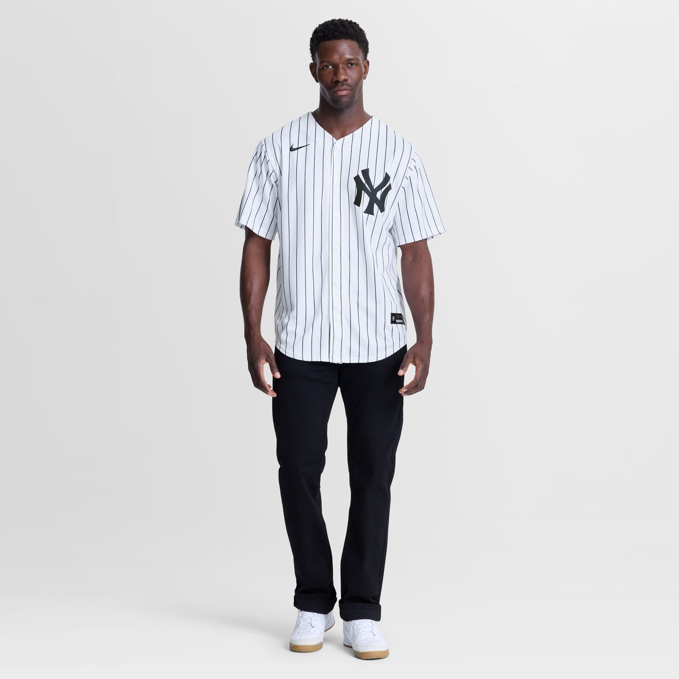 New York Yankees Ben Rice Nike White Home Replica Jersey
