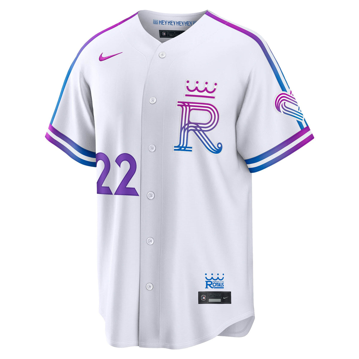 Kansas City Royals Carter Jensen White 2026 City Connect Stadium Jersey