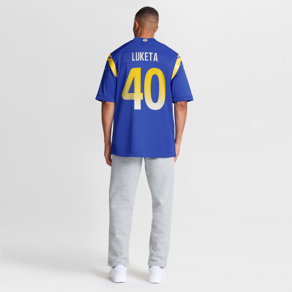 Los Angeles Rams Jesse Luketa Royal Team Game Jersey