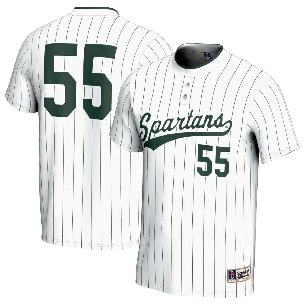 #1 Michigan State Spartans GameDay Greats Lightweight Softball Fashion Jersey - White