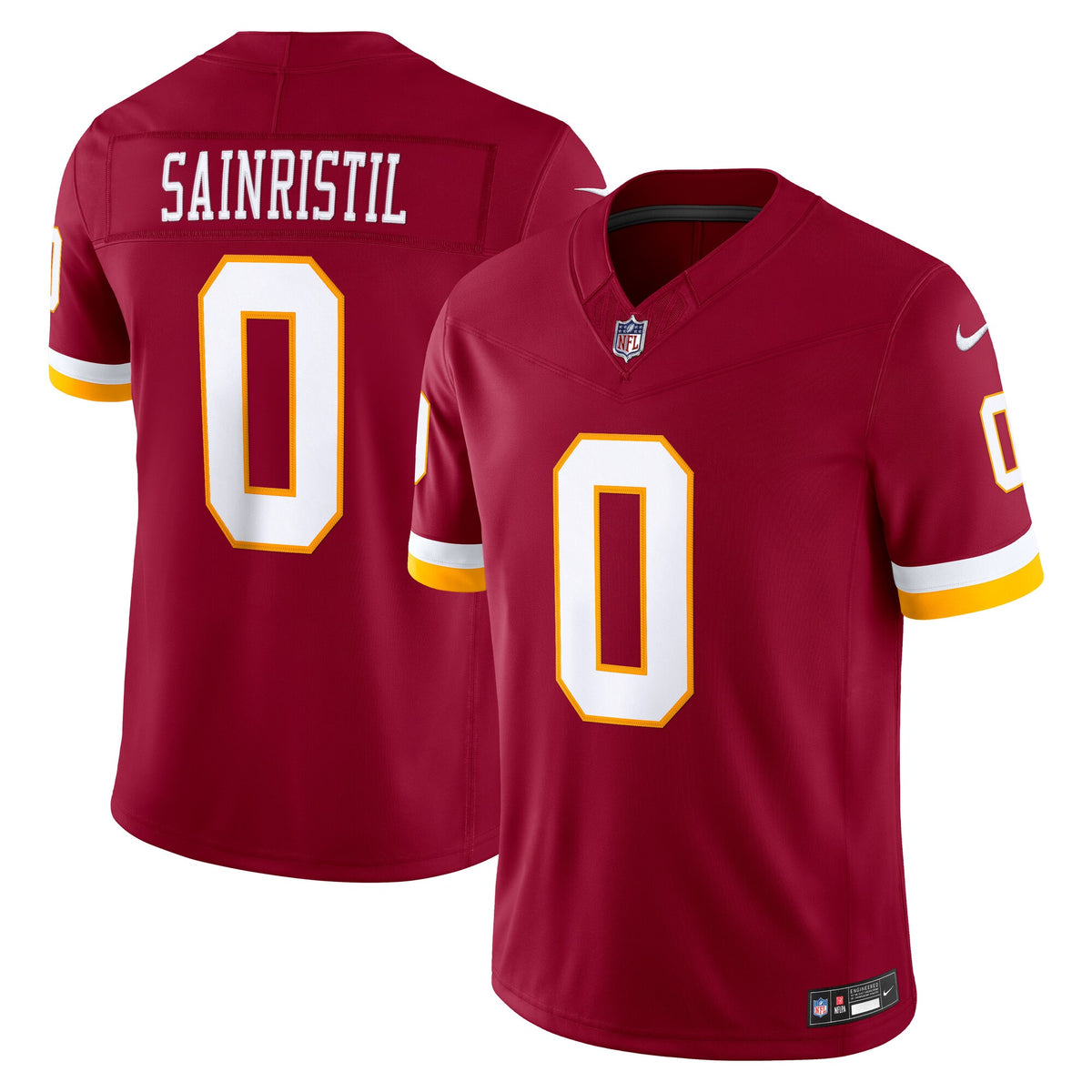 Washington Commanders Mike Sainristil Burgundy Team Vapor F.U.S.E. Stitched Limited Jersey