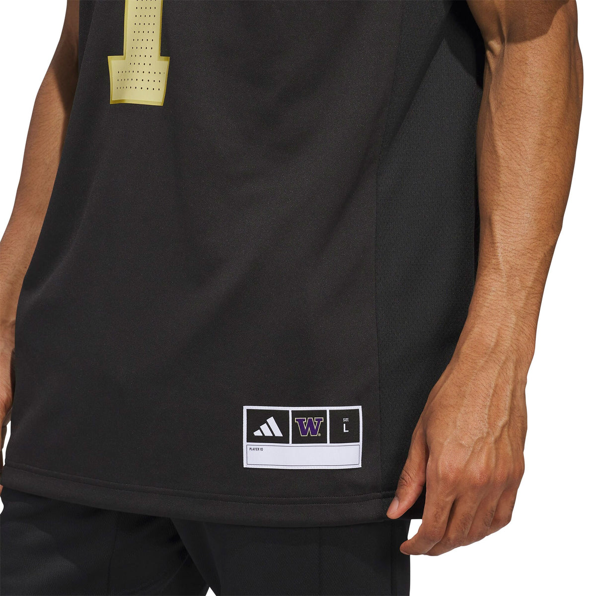 #1 Washington Huskies Premier Strategy Jersey - Black