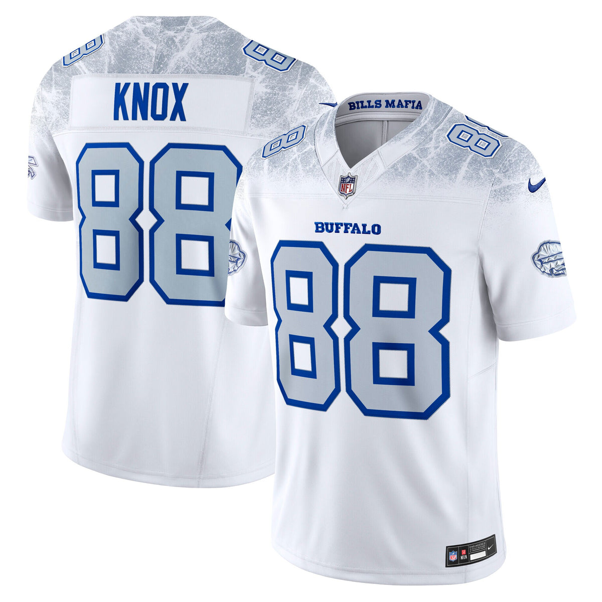 Buffalo Bills Dawson Knox White 2025 Rivalries Collection Stitched Limited Jersey