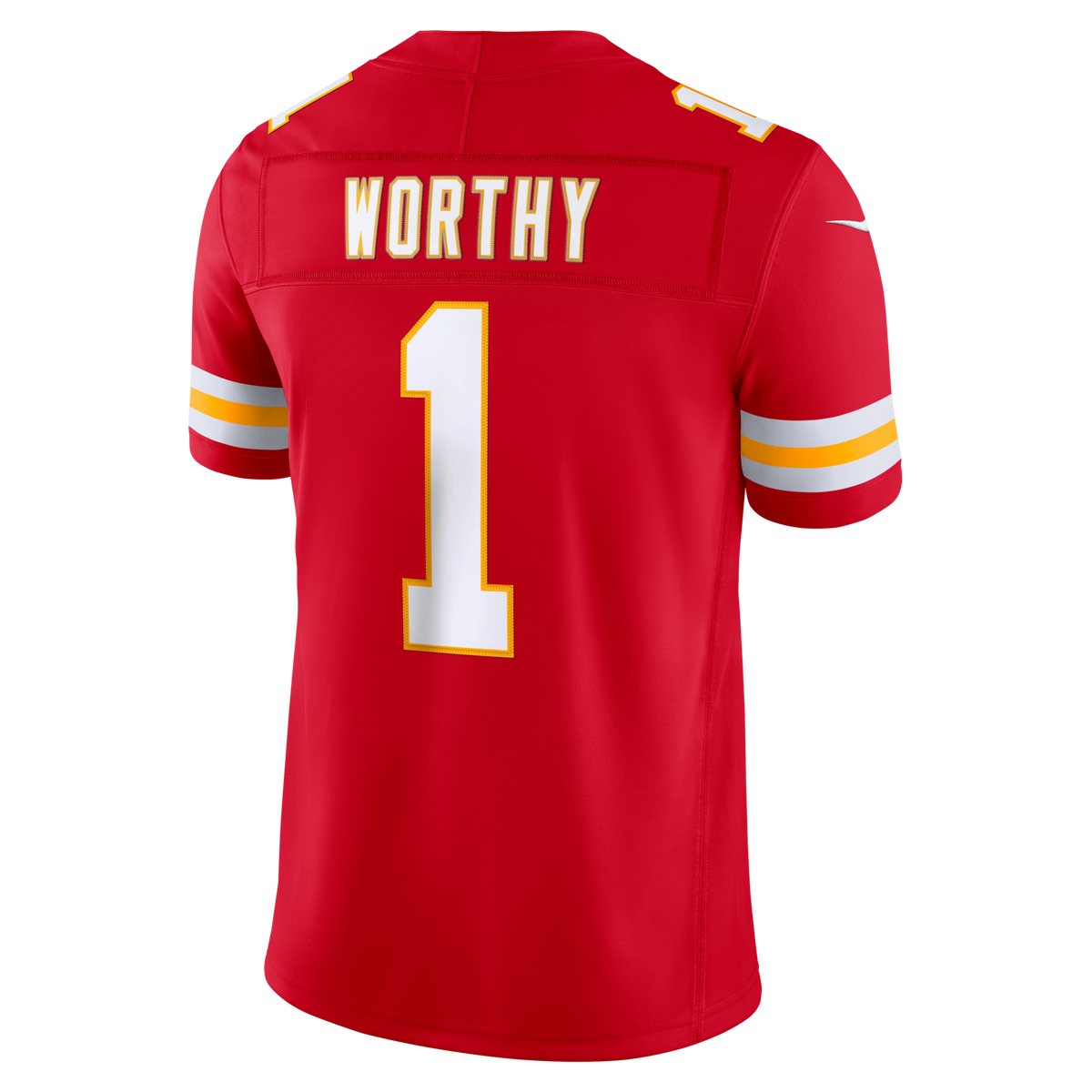 Kansas City Chiefs Xavier Worthy Red Team Vapor F.U.S.E. Stitched Limited Jersey
