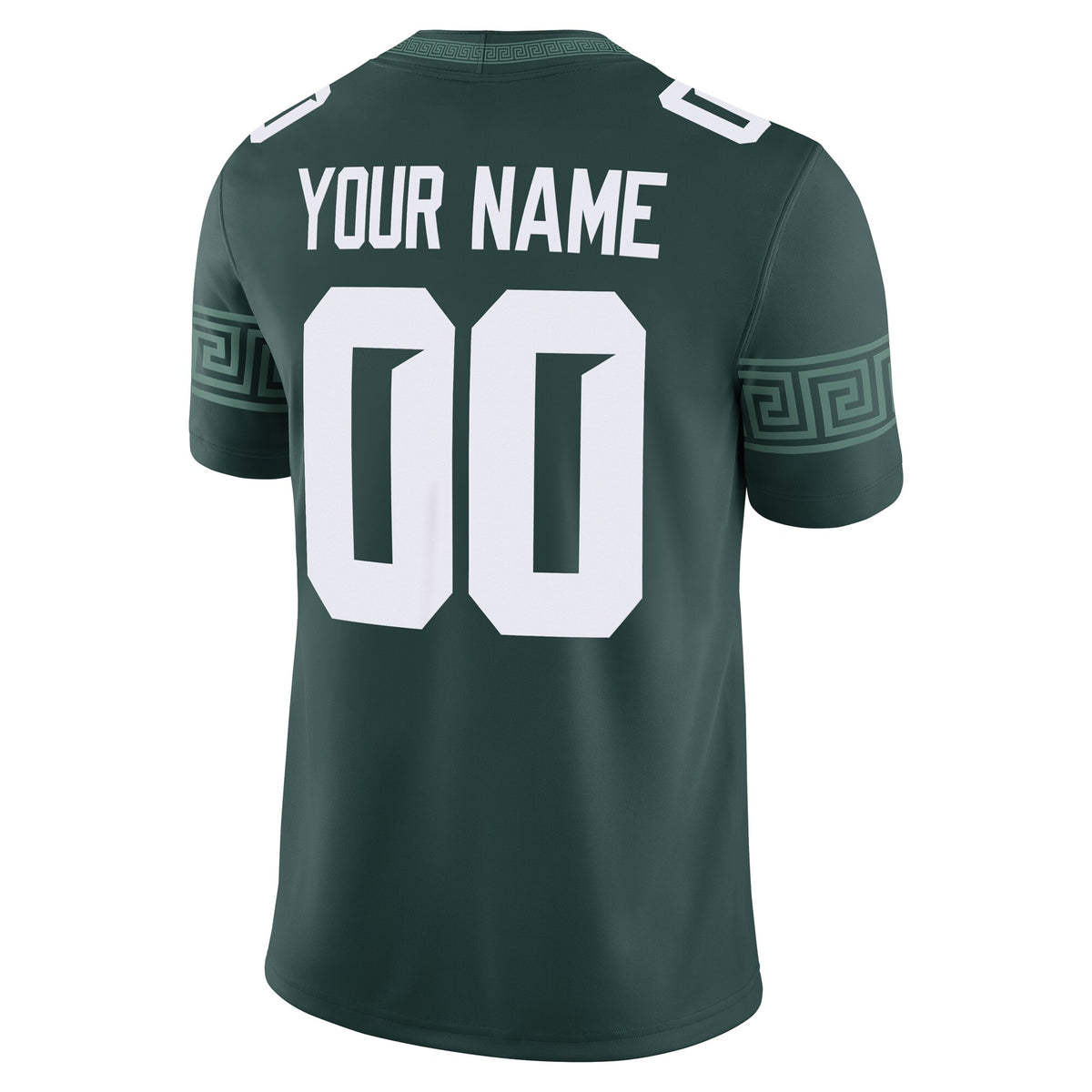 Michigan State Spartans Custom Football Game Jersey - Green