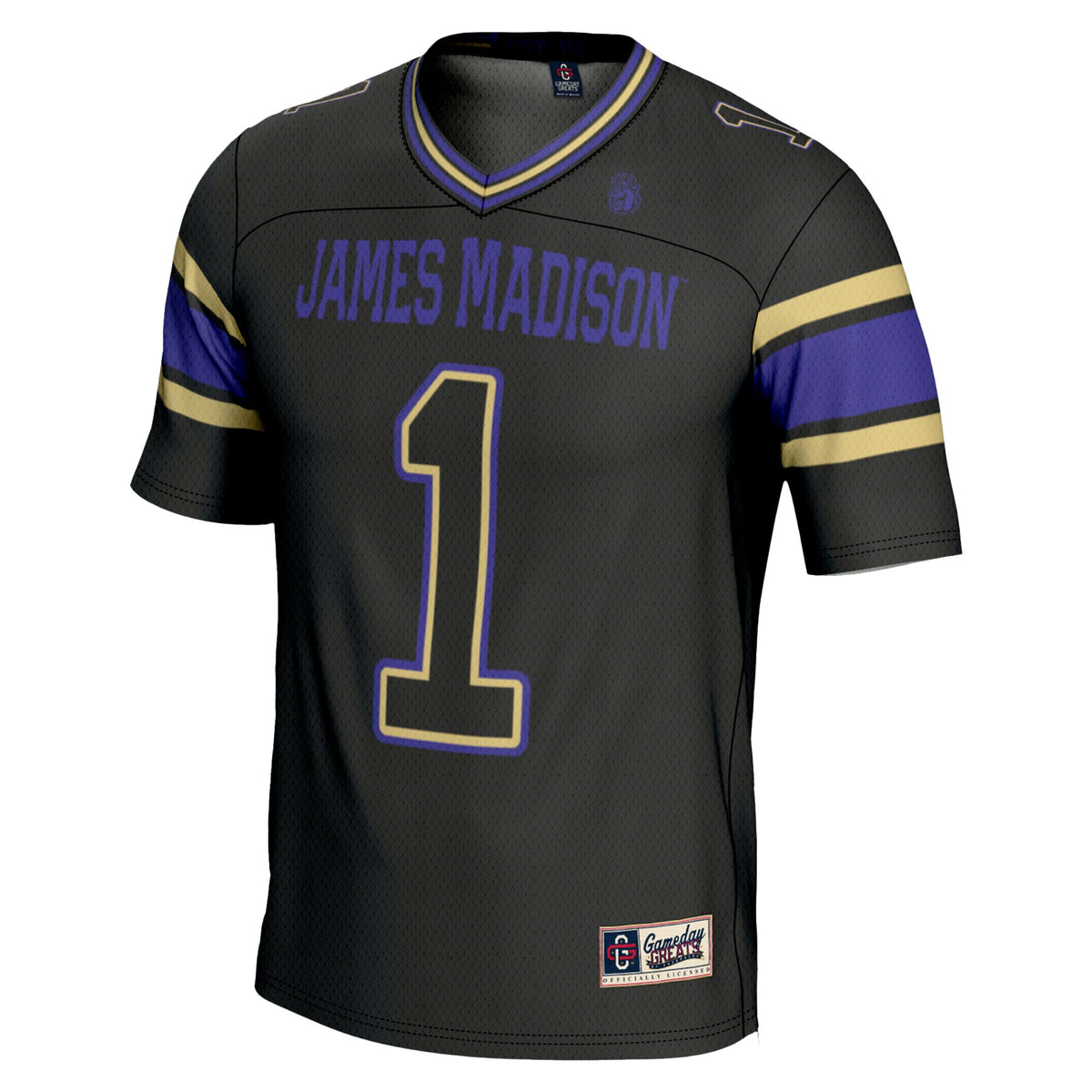 #1 James Madison Dukes GameDay Greats Endzone Football Jersey - Black