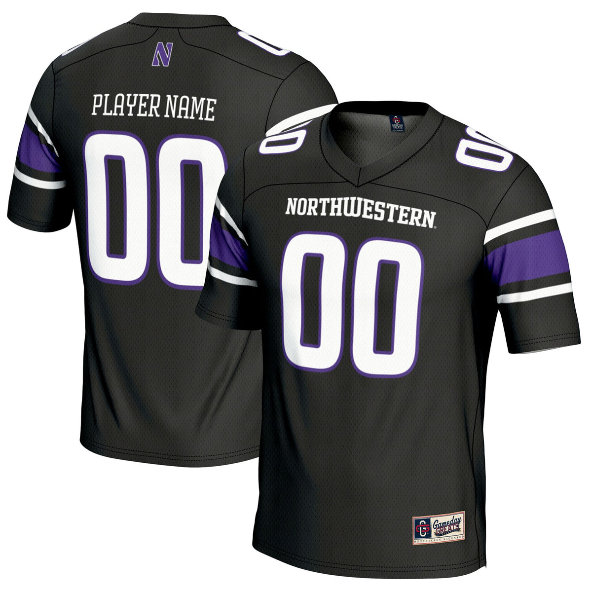Northwestern Wildcats GameDay Greats NIL Pick-A-Player Football Jersey - Black