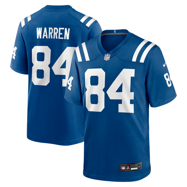 Indianapolis Colts Tyler Warren Nike Royal Team Game Jersey