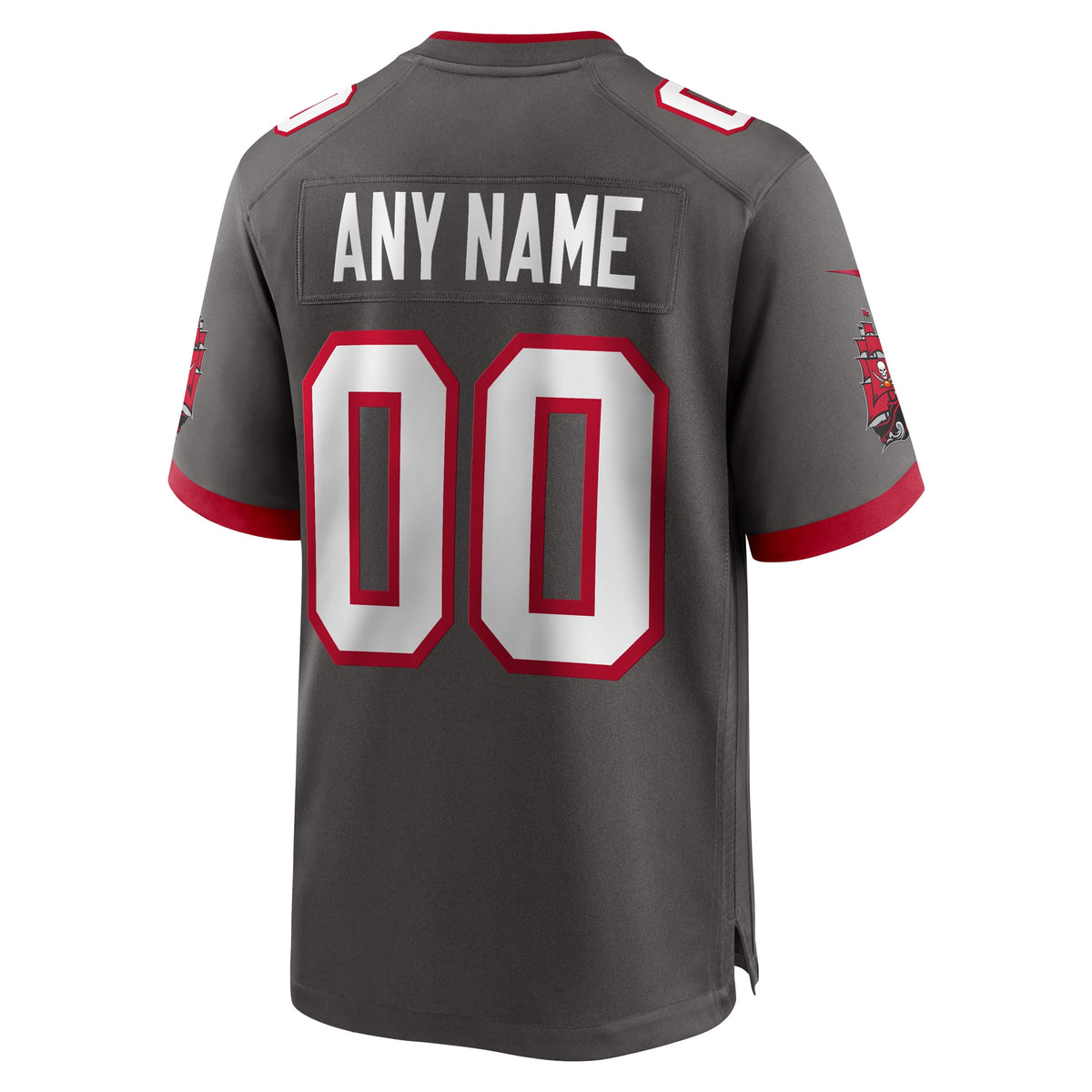 Tampa Bay Buccaneers Nike Pewter Alternate Custom Game Jersey