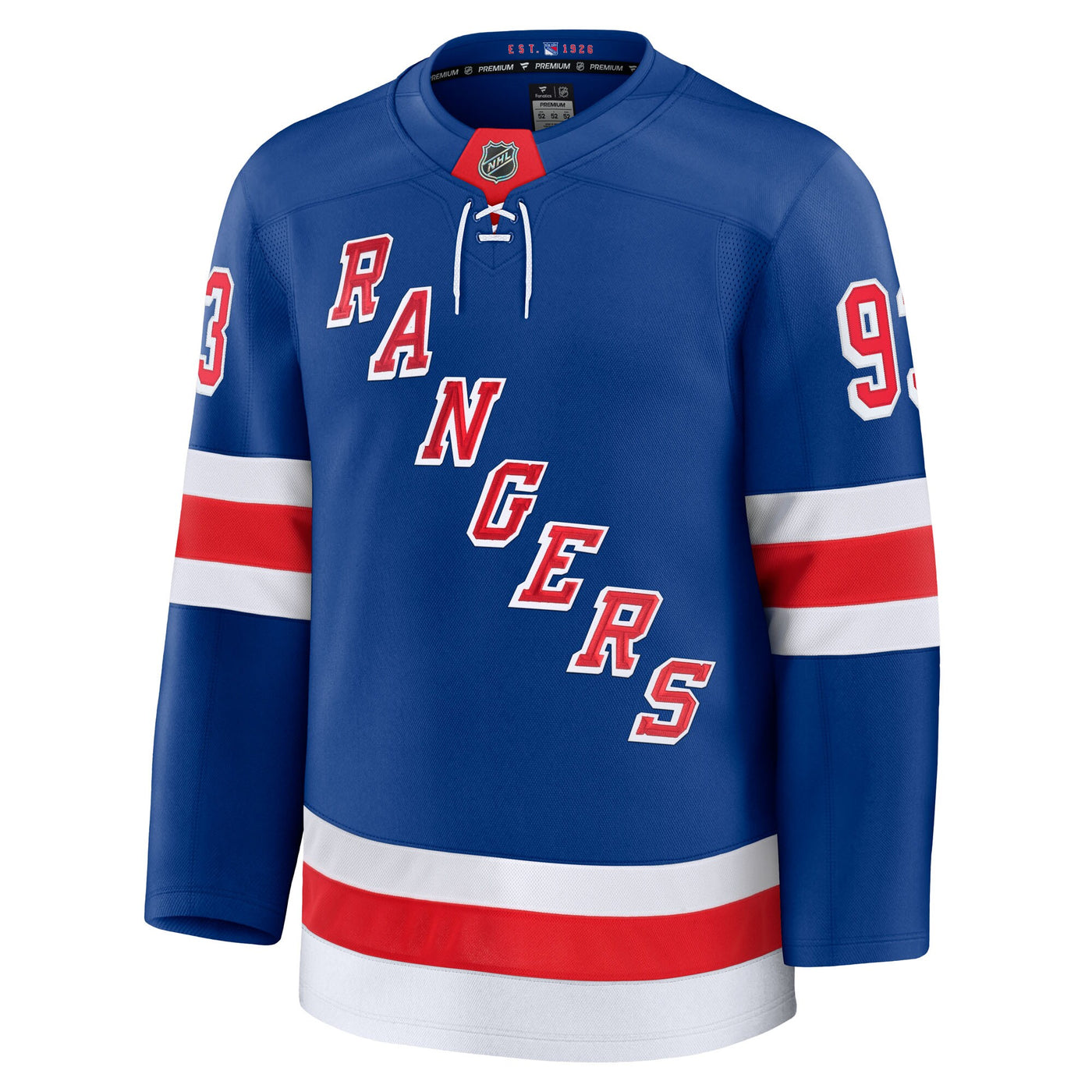 New York Rangers Mika Zibanejad Fanatics Blue Home Premium Jersey
