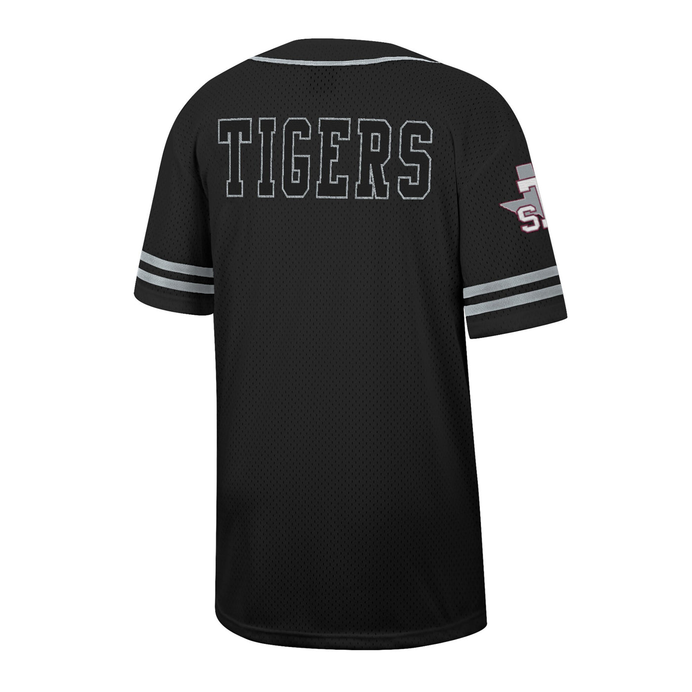 Colosseum Black Texas Southern Tigers Free Spirited Mesh Button-Up Baseball Jersey