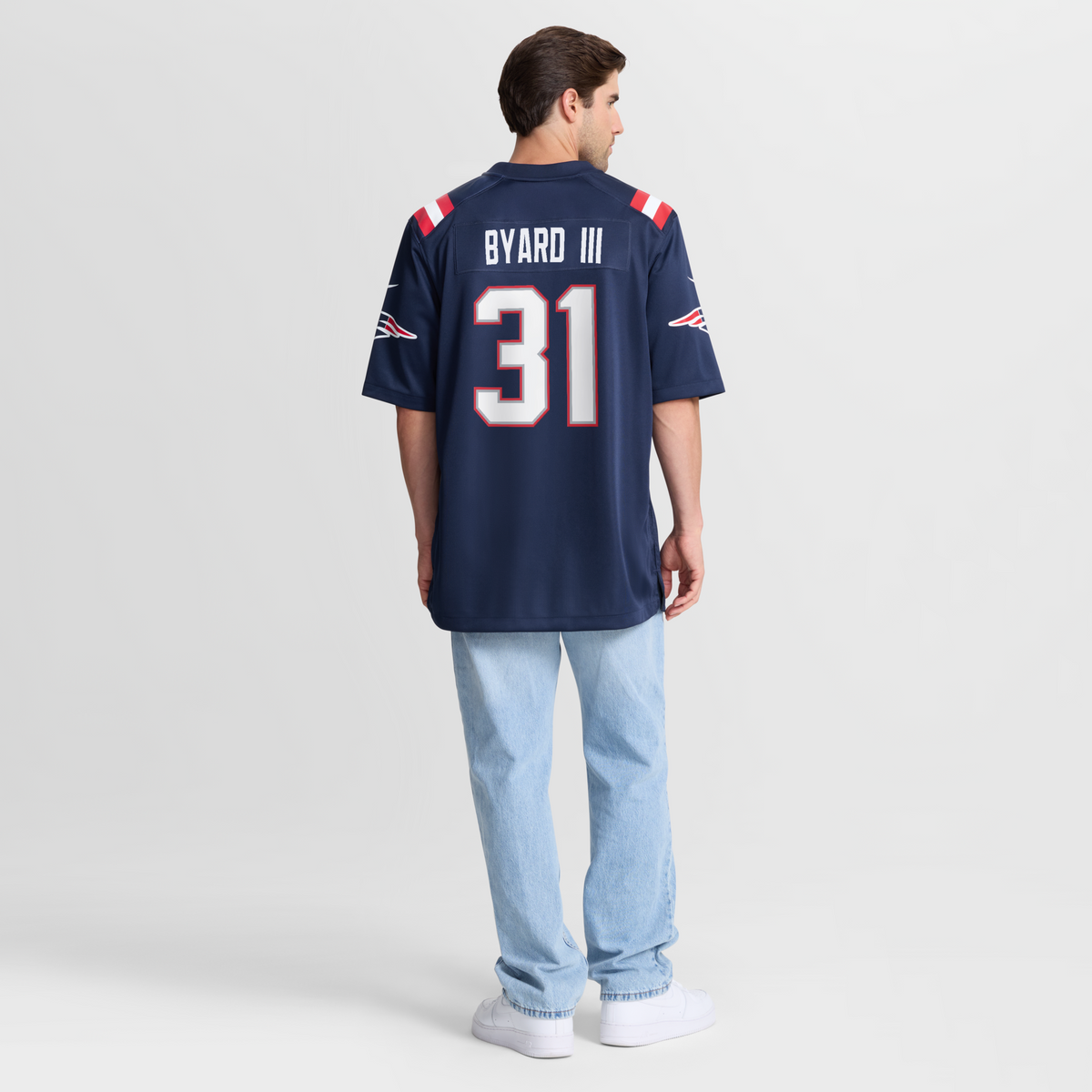 New England Patriots Kevin Byard III Navy Team Game Jersey