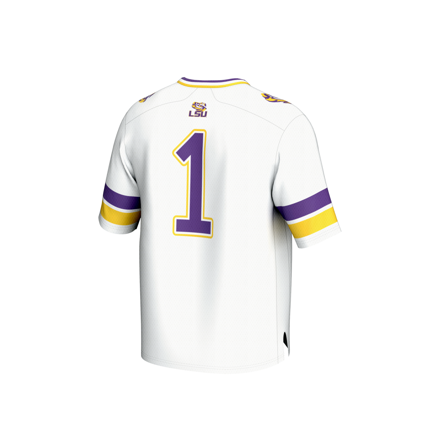 GameDay Greats #1 White LSU Tigers Collegiate Football Fashion Jersey