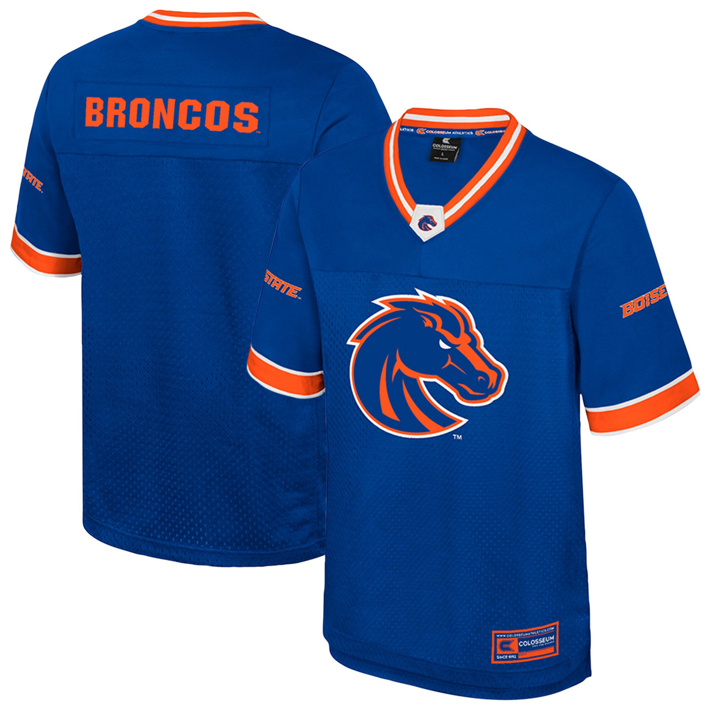 Colosseum Royal Boise State Broncos Nothing But The Hits Football Jersey