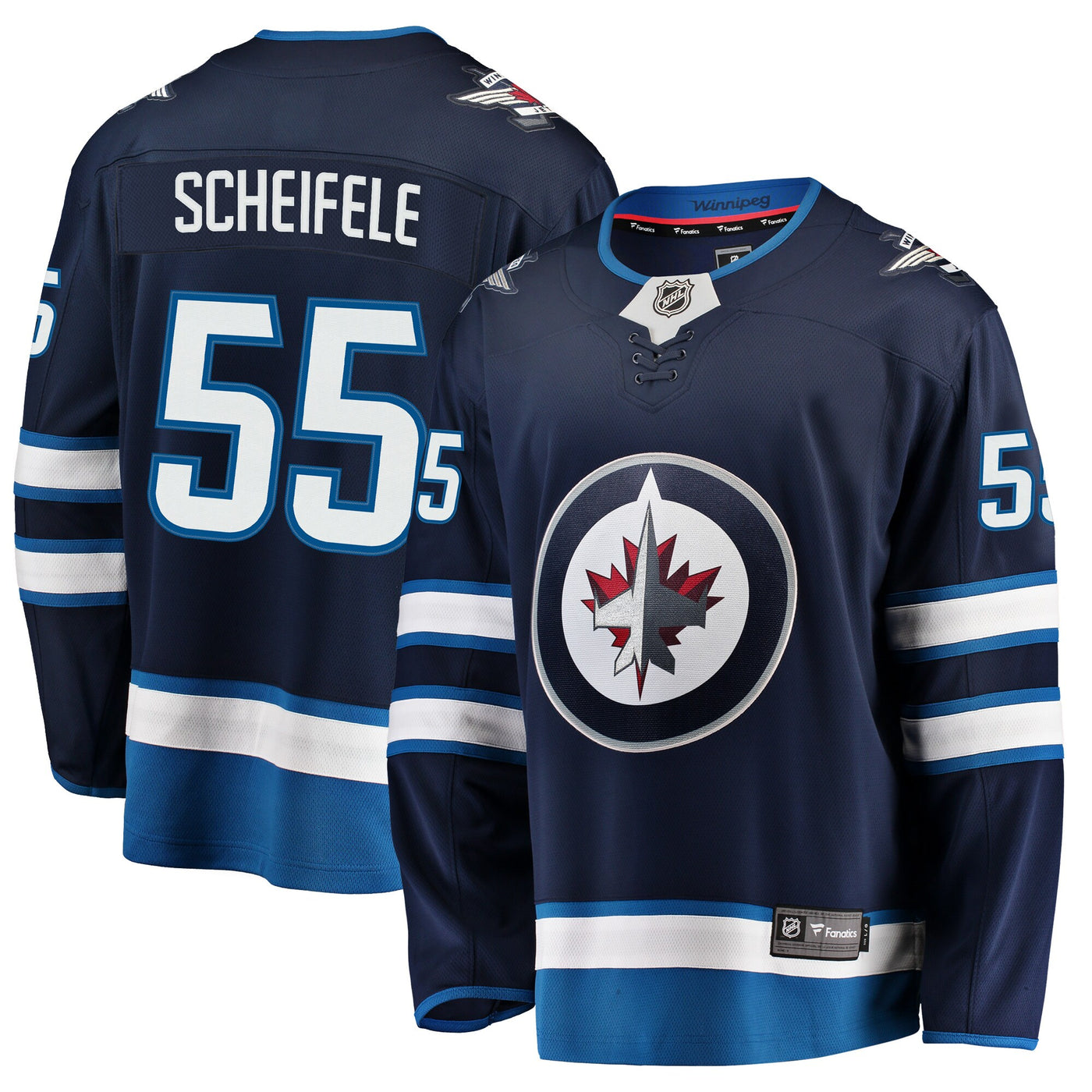 Winnipeg Jets Mark Scheifele Fanatics Navy Breakaway Replica Jersey