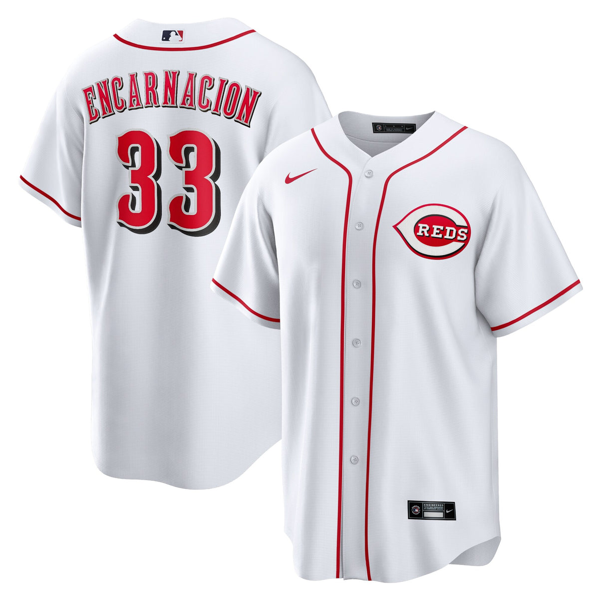Cincinnati Reds Christian Encarnacion-Strand White Home Replica Jersey