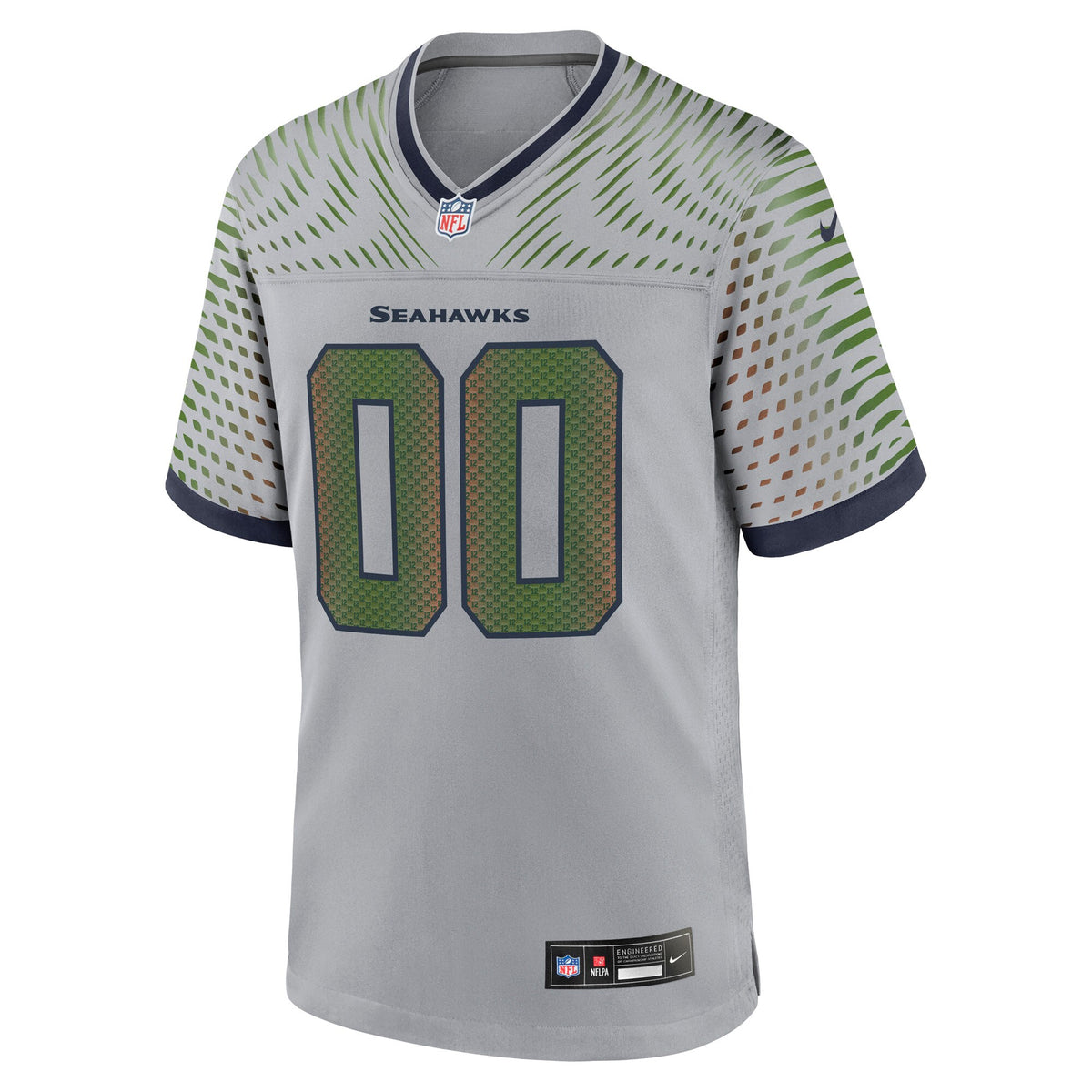 Seattle Seahawks Gray 2025 Rivalries Collection Custom Game Jersey