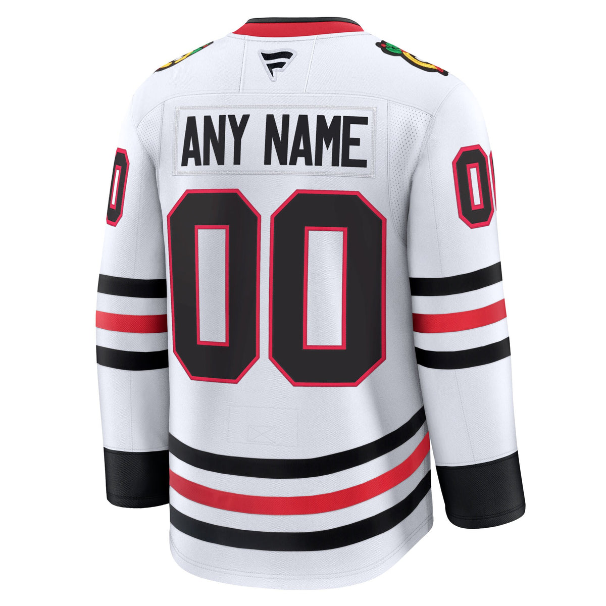Chicago Blackhawks Fanatics White Away Premium Custom Jersey