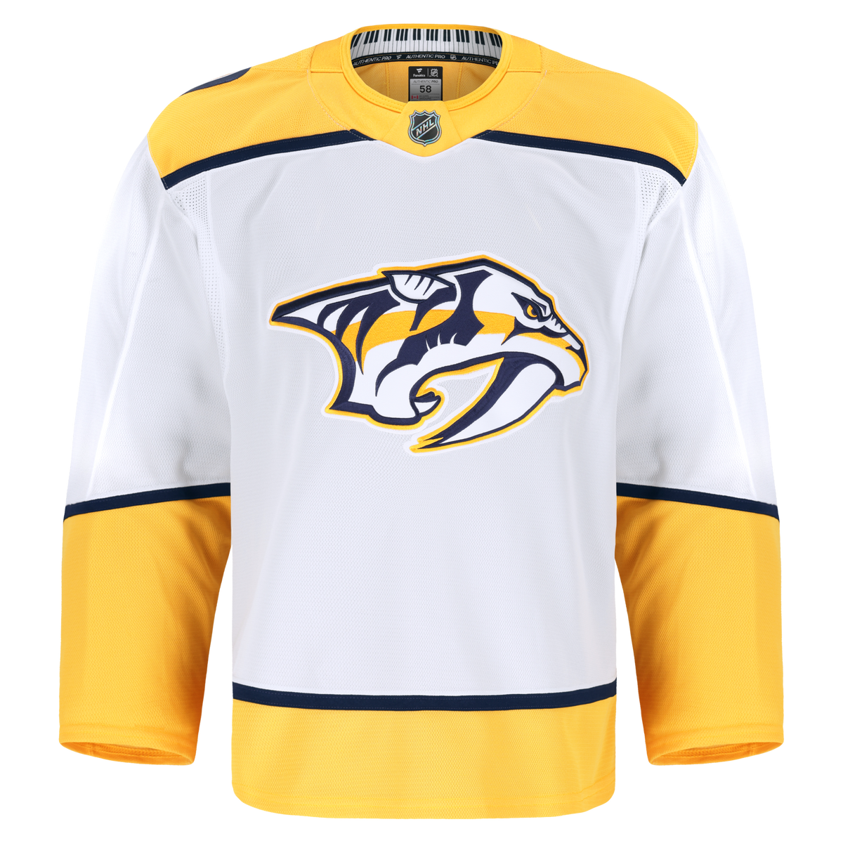 Nashville Predators Fanatics White Away Authentic Pro Jersey