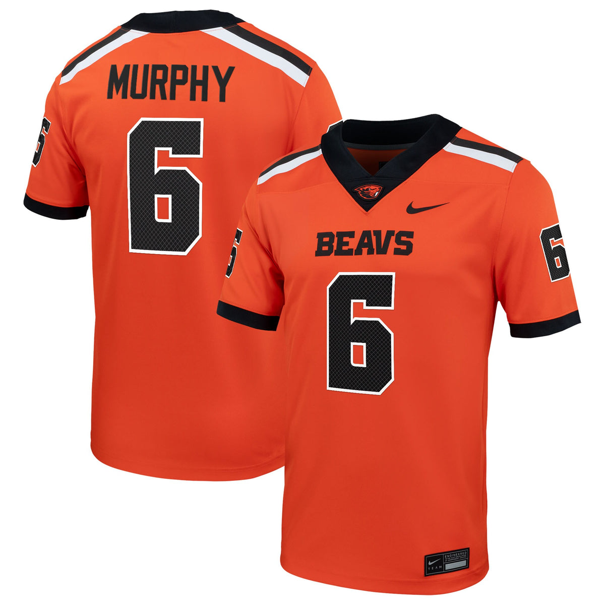 Maalik Murphy Oregon State Beavers Home NIL Football Game Jersey - Orange