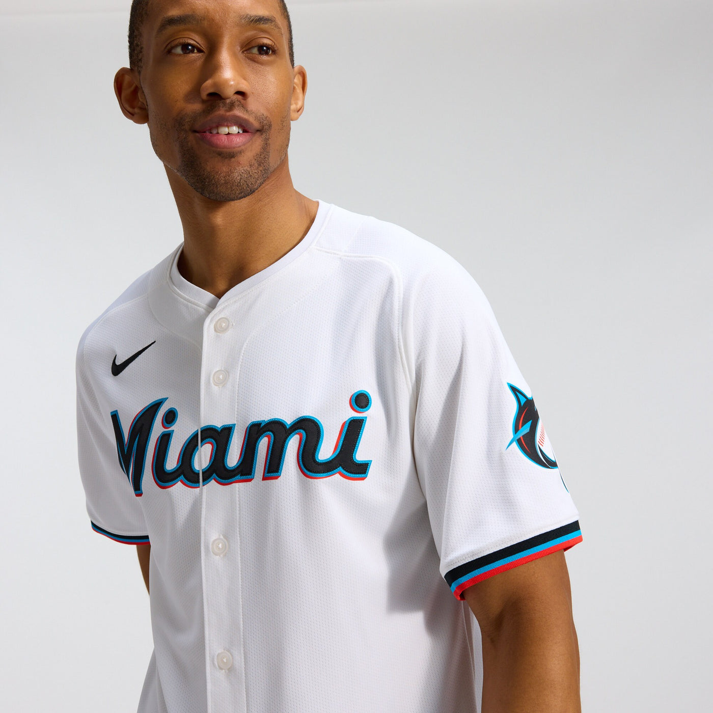Miami Marlins Nike White Home Limited Jersey
