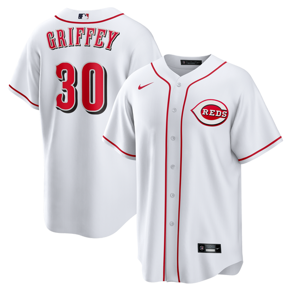 Cincinnati Reds Ken Griffey Jr. Nike White Home Retired Player Replica Jersey