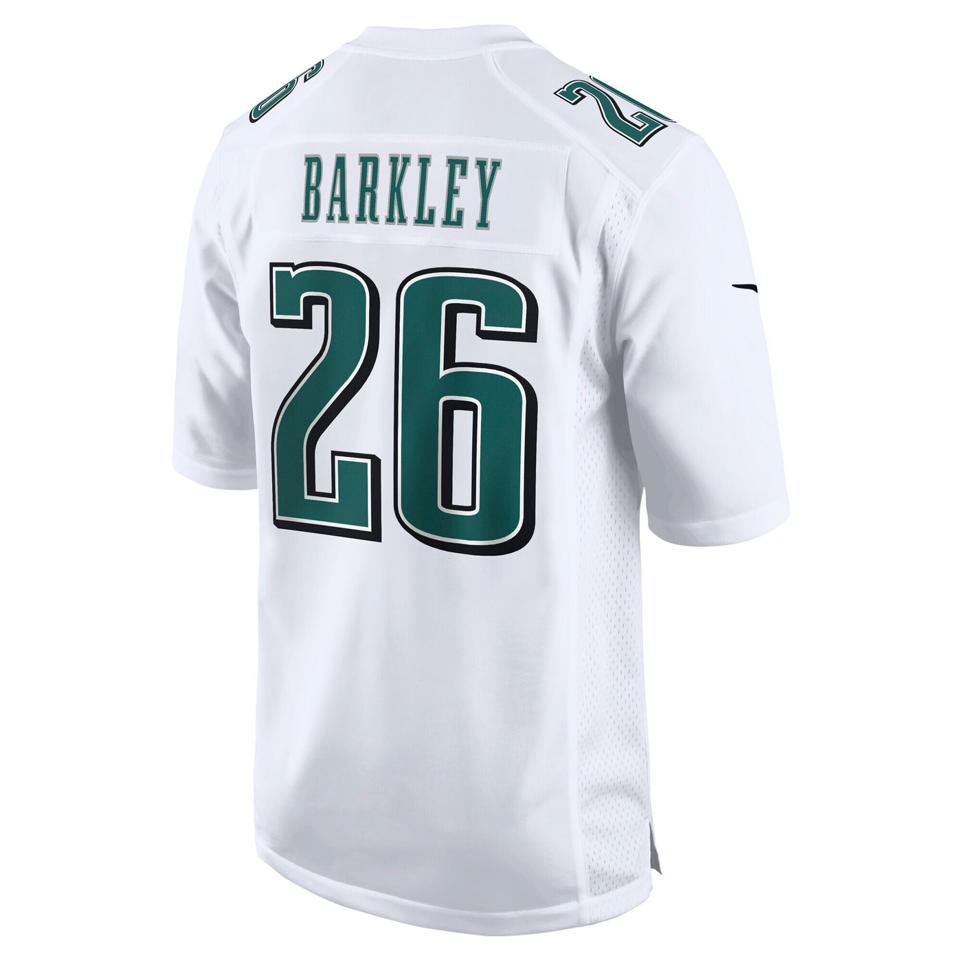 Philadelphia Eagles Saquon Barkley Nike Tundra White Fashion Game Jersey