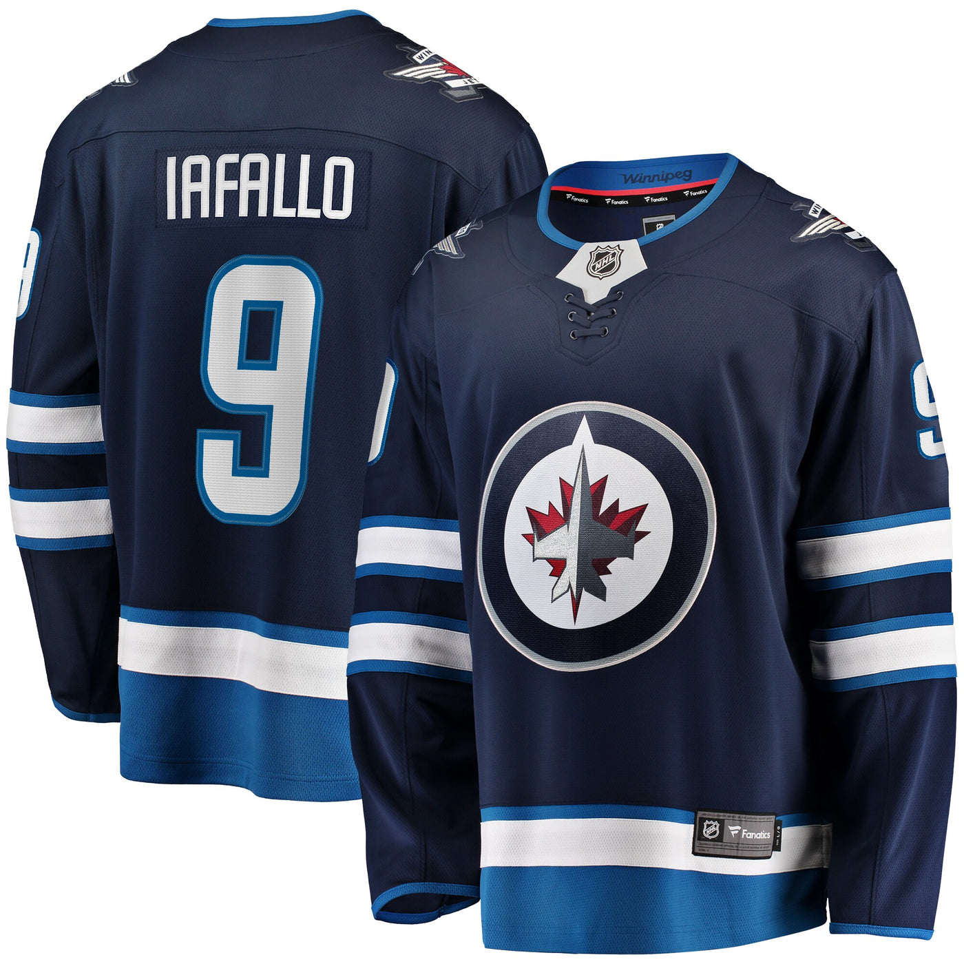 Winnipeg Jets Alex Iafallo Fanatics Navy Home Premier Breakaway Player Jersey