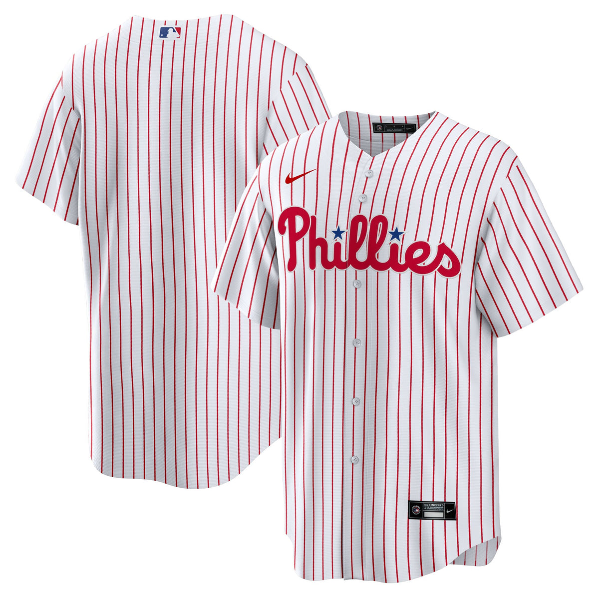Philadelphia Phillies White Home Big & Tall Replica Jersey