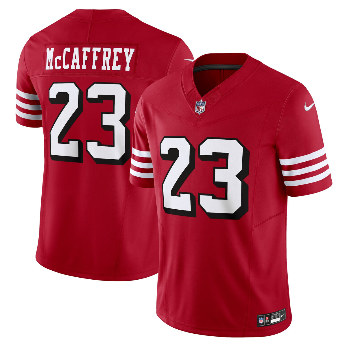 San Francisco 49ers Christian McCaffrey Scarlet Vapor F.U.S.E. Limited Jersey