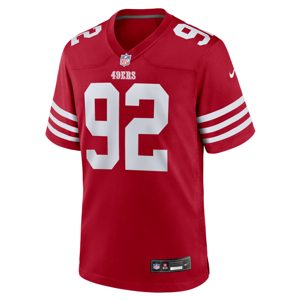 San Francisco 49ers Yetur Gross-Matos Scarlet Team Game Jersey