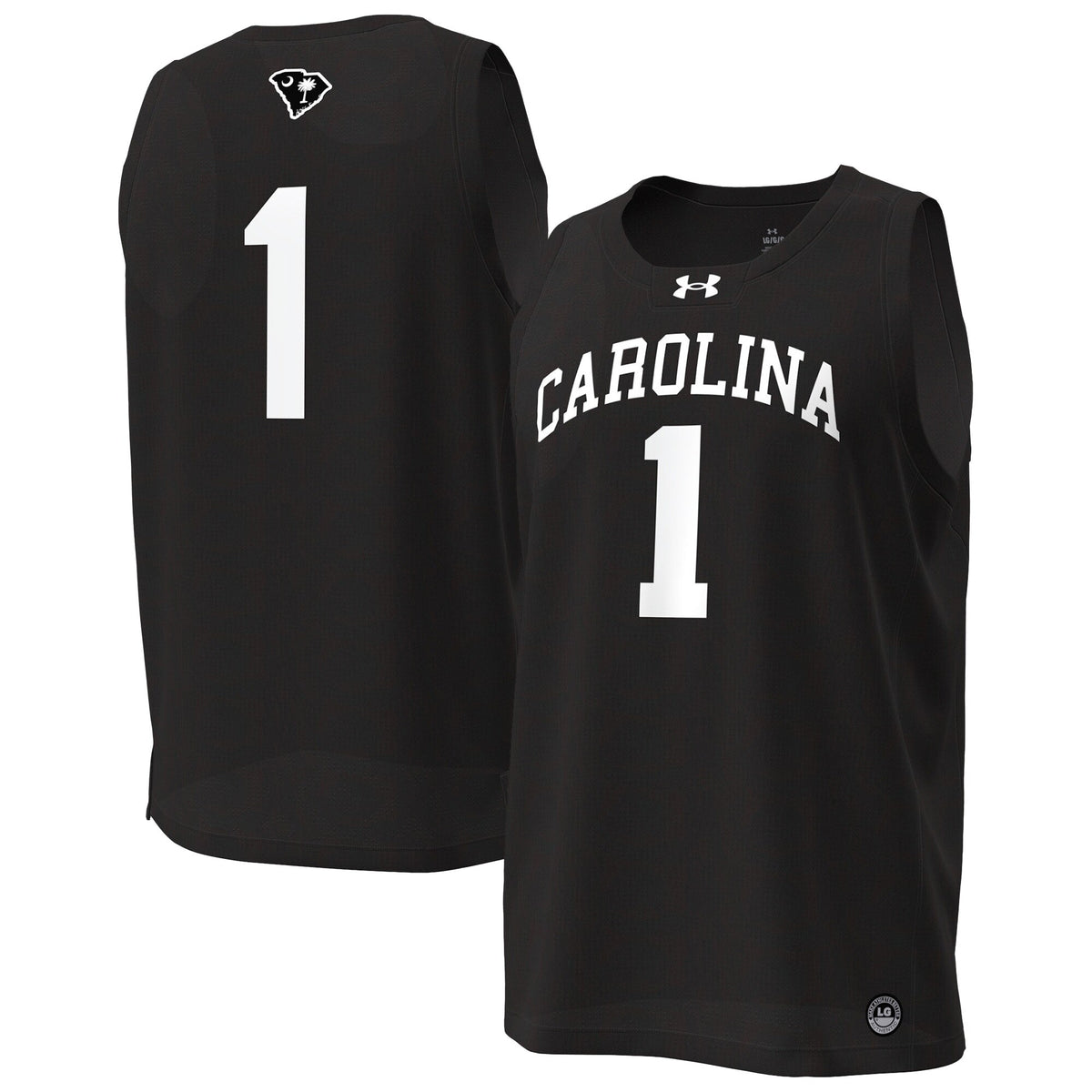 South Carolina Gamecocks Under Armour #1 Replica Basketball Jersey - Black