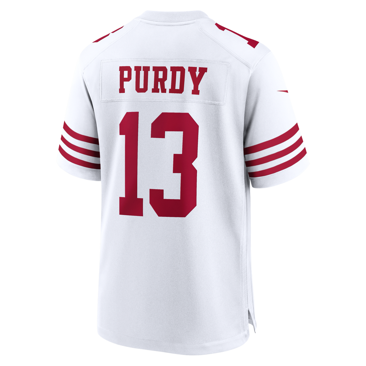 San Francisco 49ers Brock Purdy White 80th Anniversary Game Jersey