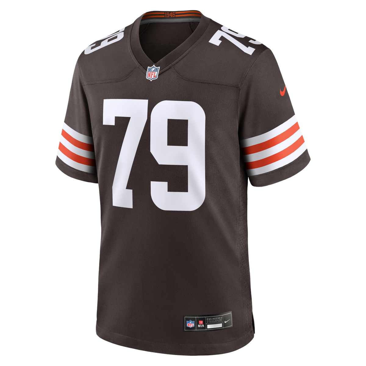 Cleveland Browns Dawand Jones Brown Team Game Jersey