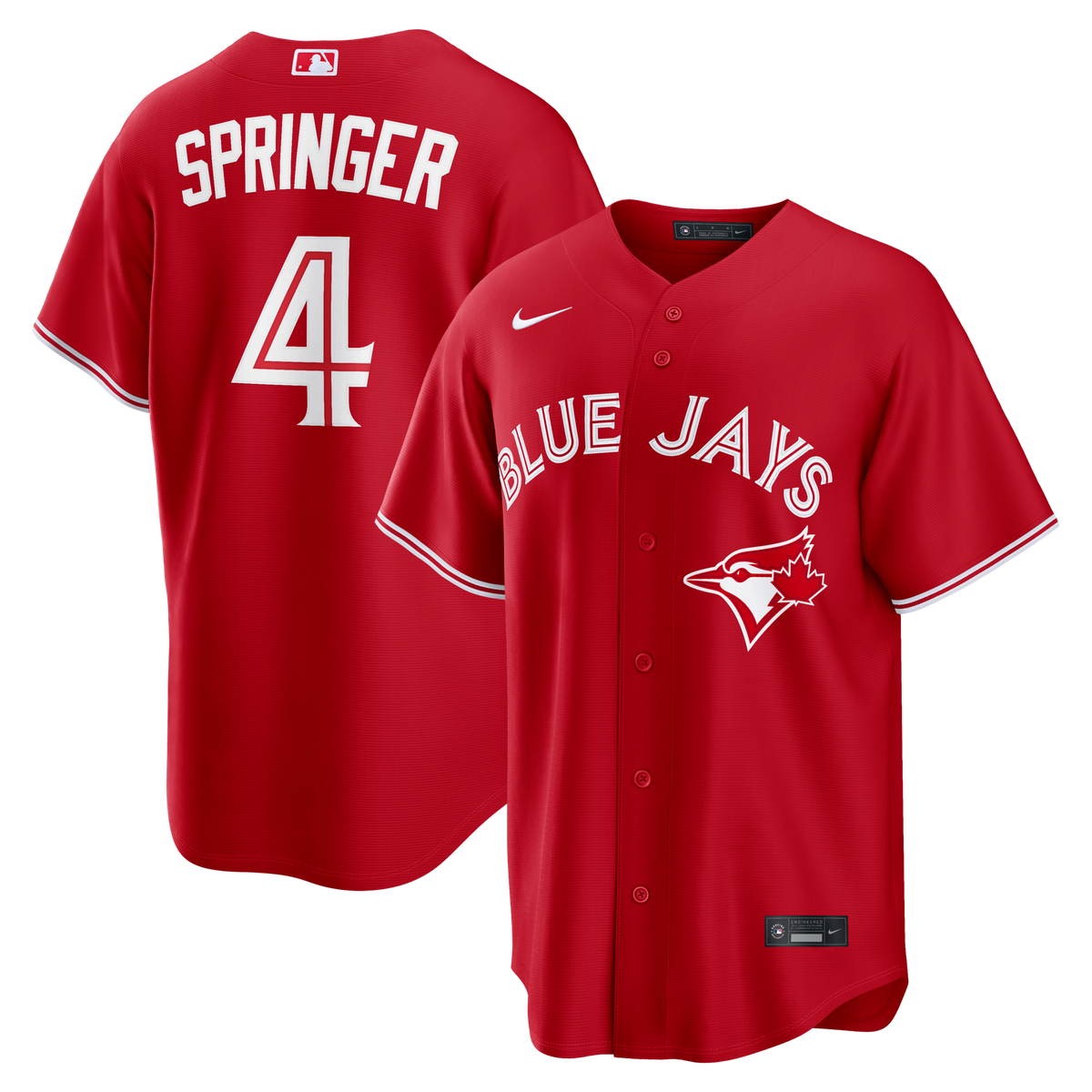Toronto Blue Jays George Springer Red Canada Day Replica Jersey