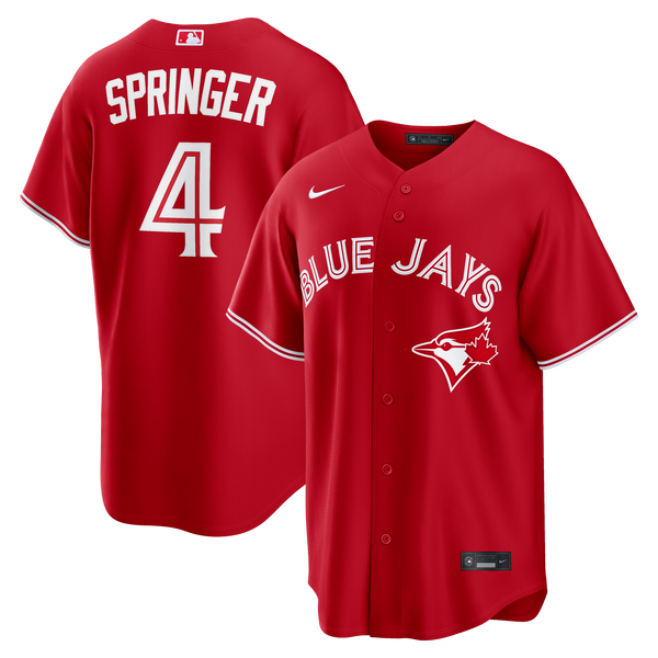 Toronto Blue Jays George Springer Red Canada Day Replica Jersey