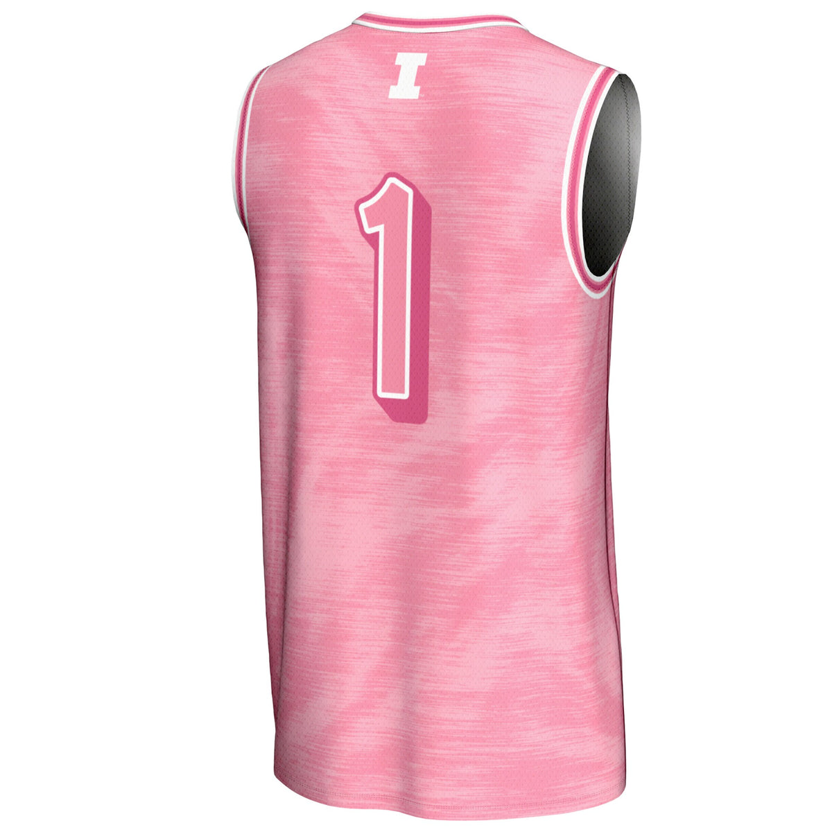 #1 Illinois Fighting Illini GameDay Greats Lightweight Basketball Jersey - Pink