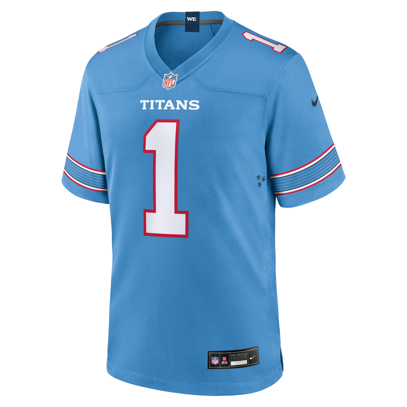 Tennessee Titans Carnell Tate Nike Light Blue 2026 NFL Draft First Round Pick No. 4 Team Game Jersey