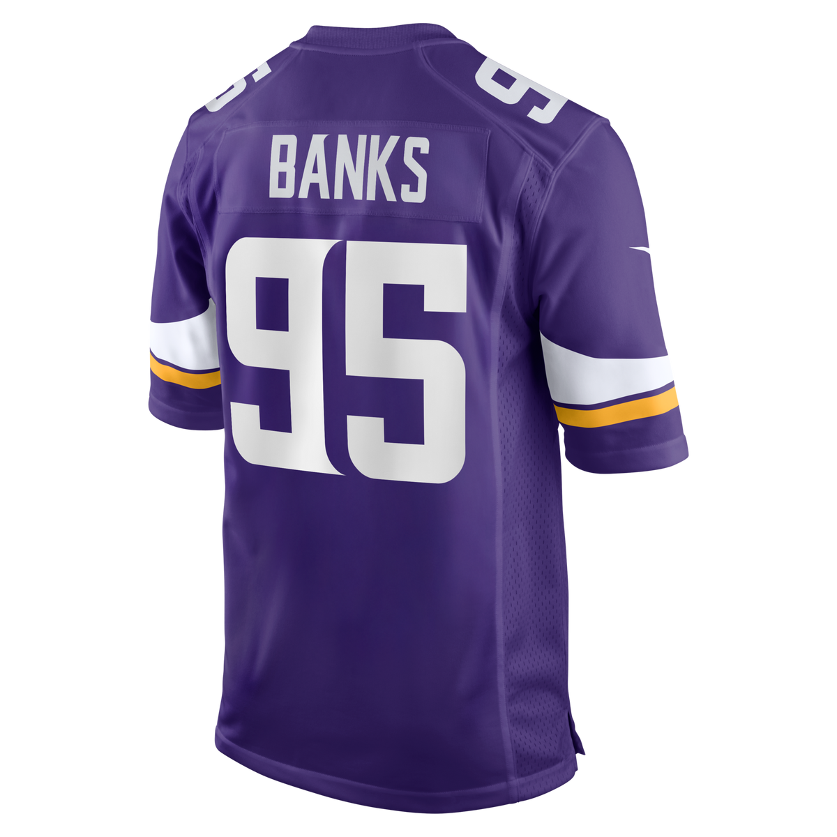 Minnesota Vikings Caleb Banks Purple 2026 NFL Draft First Round Pick No. 18 Team Game Jersey
