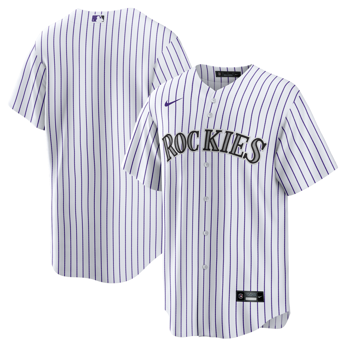 Colorado Rockies White Home Big & Tall Replica Jersey