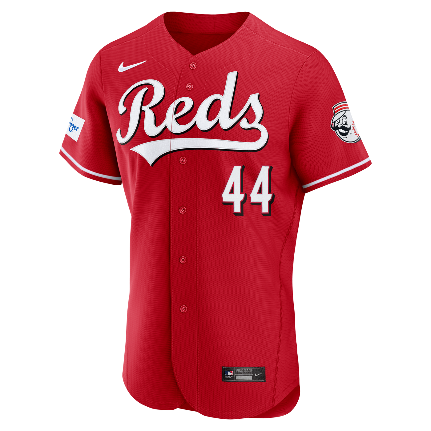Cincinnati Reds Elly De La Cruz Nike Red Alternate Authentic Sponsor Patch Jersey