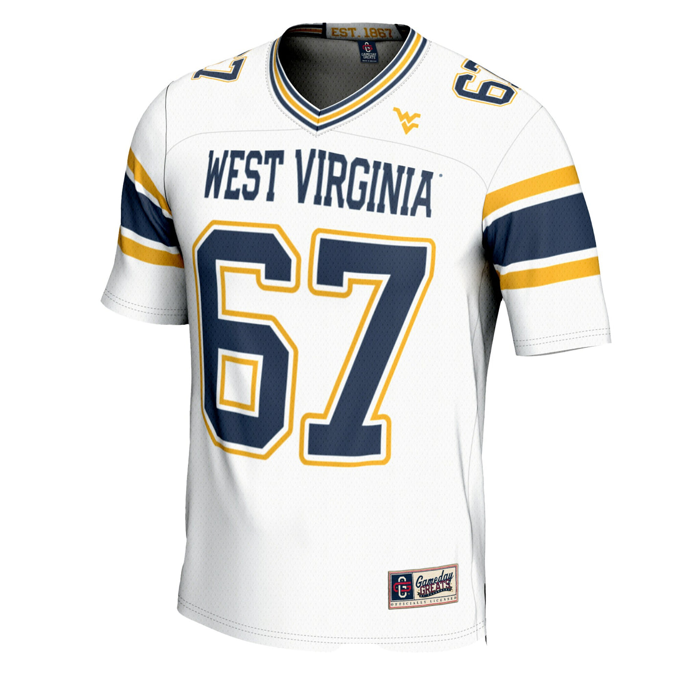 GameDay Greats #1 White West Virginia Mountaineers Football Jersey