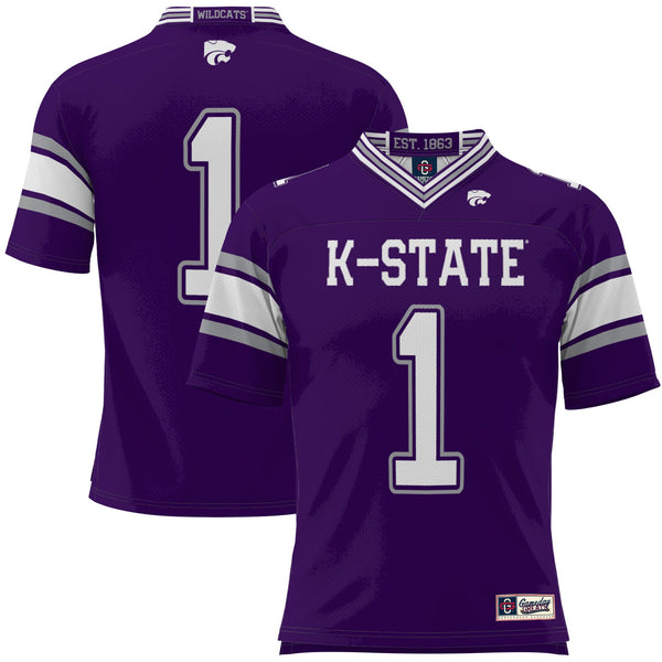 GameDay Greats #1 Purple Kansas State Wildcats Football Jersey