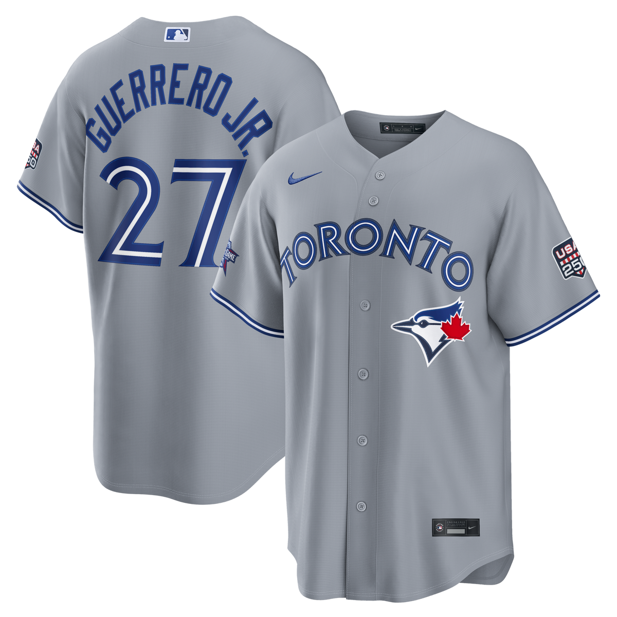 2026 All-Star Game Toronto Blue Jays Vladimir Guerrero Jr. Gray Replica Jersey