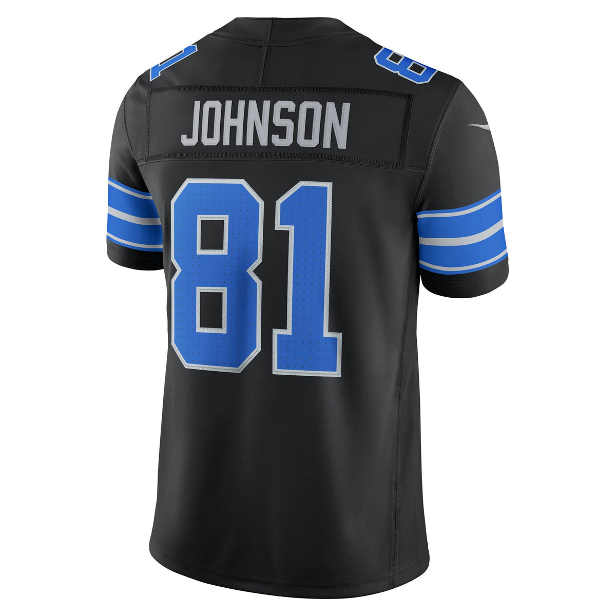 Detroit Lions Calvin Johnson Black Alternate Vapor F.U.S.E. Stitched Retired Limited Jersey