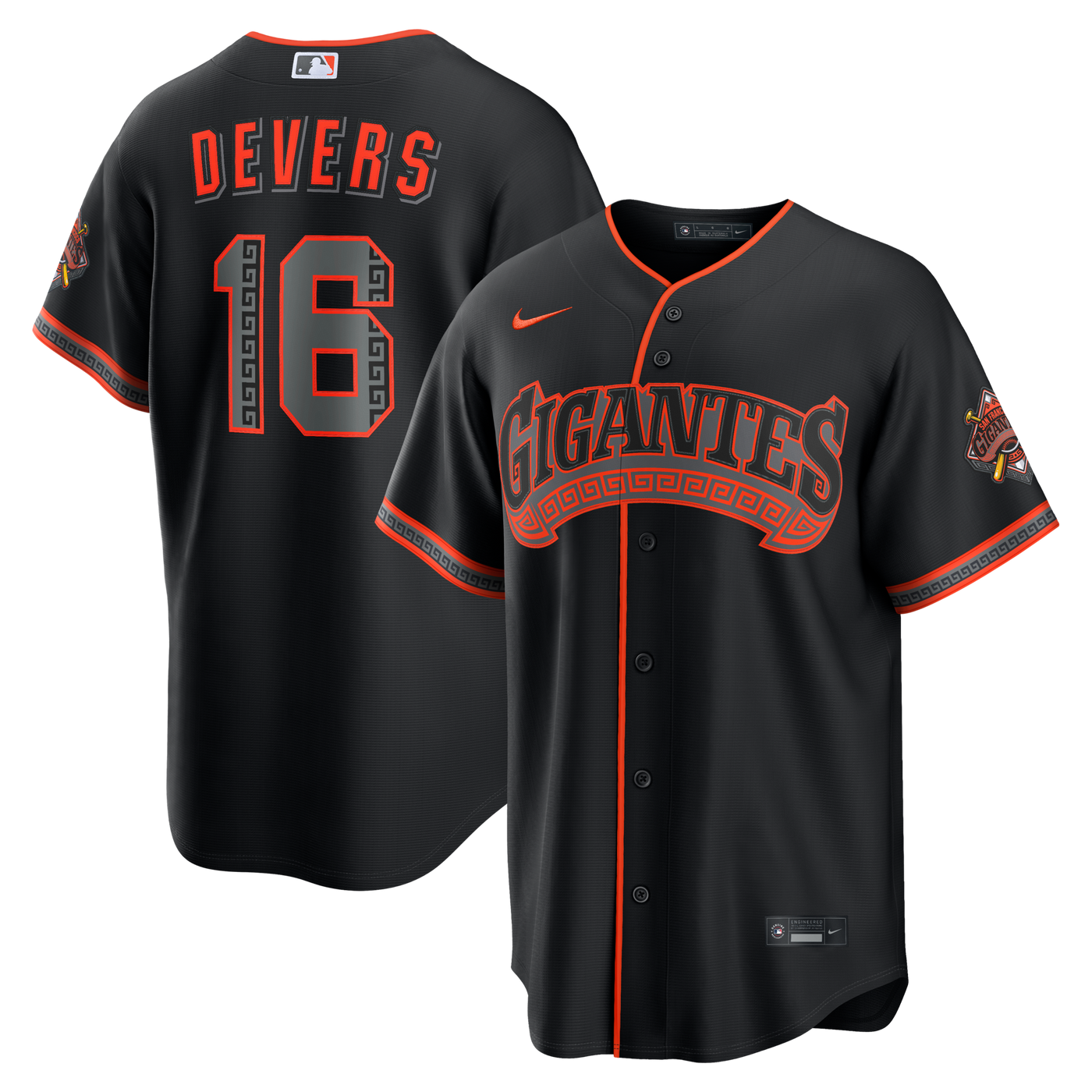 San Francisco Giants Rafael Devers Nike Black Alternate Stadium Jersey
