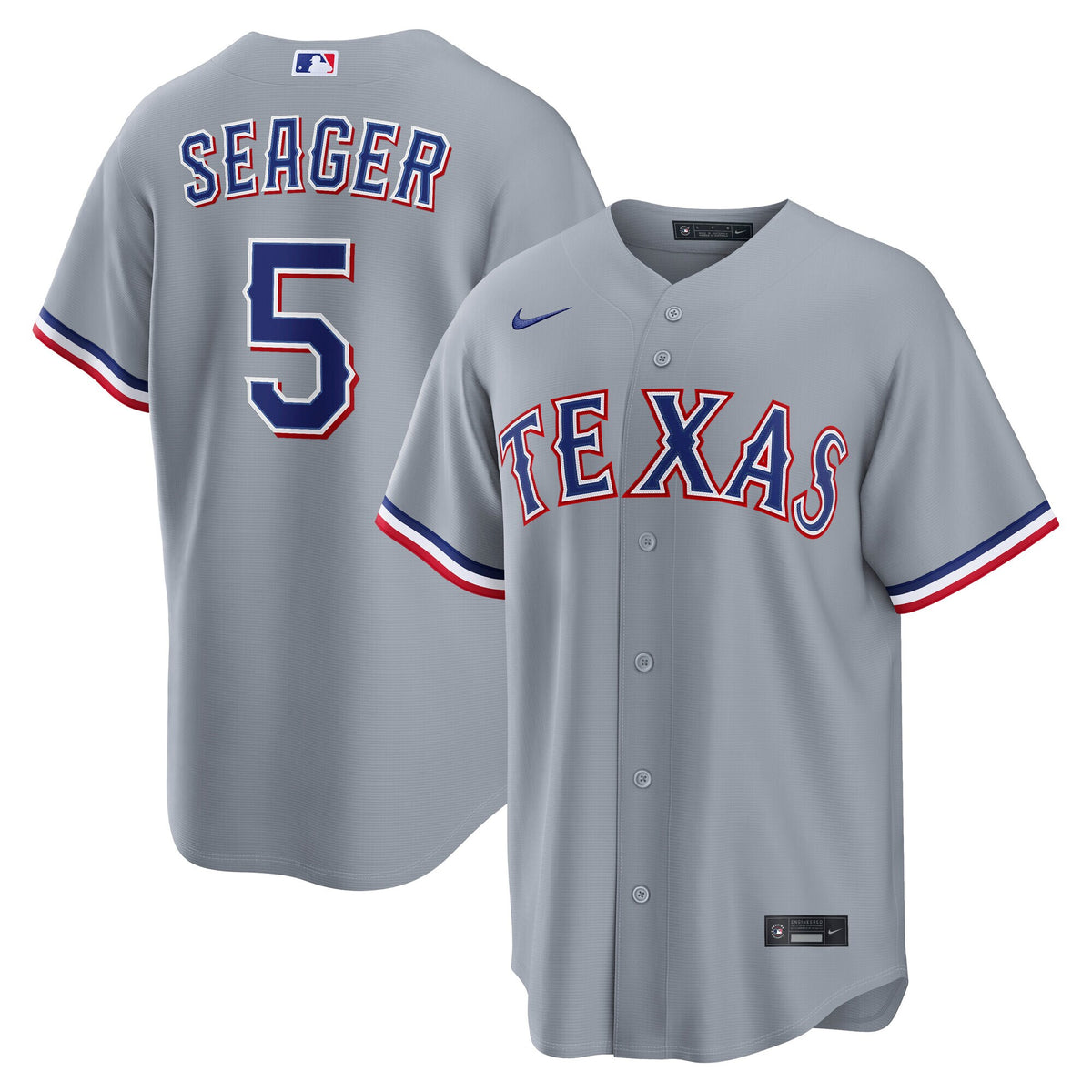 Texas Rangers Corey Seager Gray Road Replica Jersey